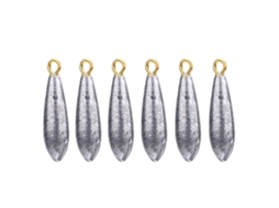 Pesca Chumbadas 10g 6pcs Forma Gota de Água