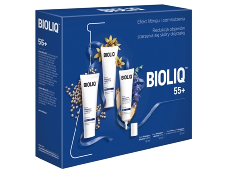 55 Advanced Anti Aging Set Intensive Lifting Cream 30ml, Day Cream 50ml Night Cream 50ml Bioliq