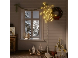 Vidaxl Árvore De Natal 220 Leds Salgueiro Int./ext. 2,2m Branco Quente