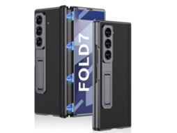 Capa Eifson Para Samsung Z Fold 7, Protetor De Tela Integrado E Dobradiça Magnética (fibra De Carbono)