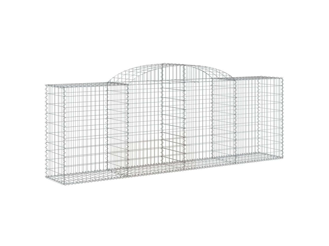 Gabion Basket, Gabion Baskets Vidaxl Prateado Ferro (300 X 50 X 100/120 Cm)
