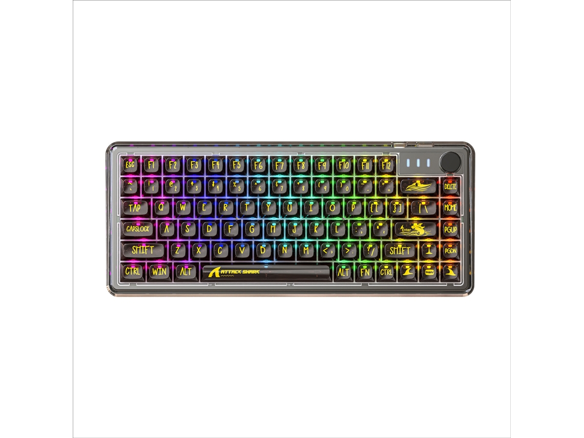 Teclado Mecânico TRUMSEN K75 RGB Gaming Negro