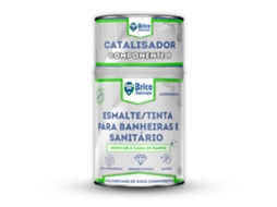 Esmalte/Tinta para Banheiras e Sanitário Cerâmica branca Aniston SATINA 600+150 ML BRICOSALVAJE