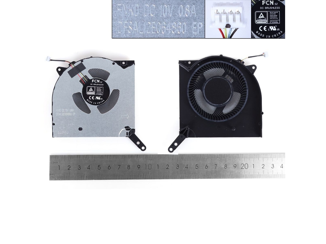 Ventilador para laptop Lenovo Legion Y9000p 2021 com 10 GPUs, compatível com org