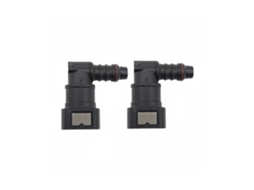 Conector Rápido de Combustível Curvo Id8 Acessório para Tubos de Combustível e Ureia (filtro de Gás) (90°)