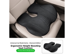 Almofada de Assento com Aumento de Altura de 5 Cm da General Motors HENTEN HOME Suporte Ergonômico Preto