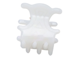 2026 pinza Pequeña para Cabelo com Aperto Forte, Bordas Arredondadas, Mini Claw Clip Elegante e Colorido Branco