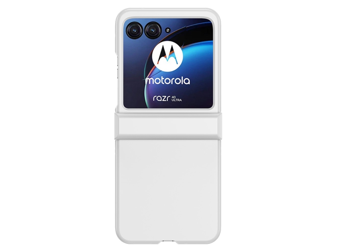 Capa Para Motorola Motorola Razr 40 Ultra 5g Pele Sintética Anti-choque Branco