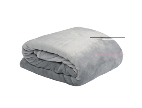 Manta DOUDOU 220x240cm Pérola 400g — 100% Poliéster