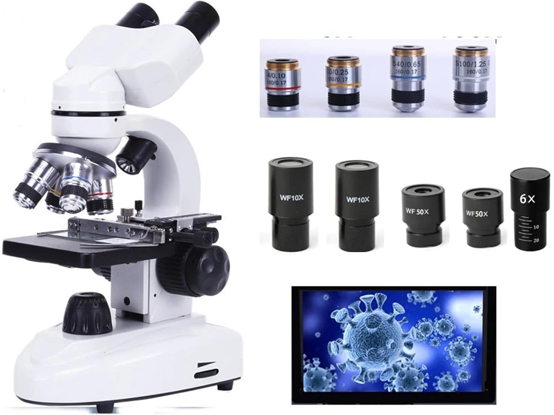 Microscópio Biológico Hd 30000x para Laboratório, com Oculares Grandes. SFUSHOS