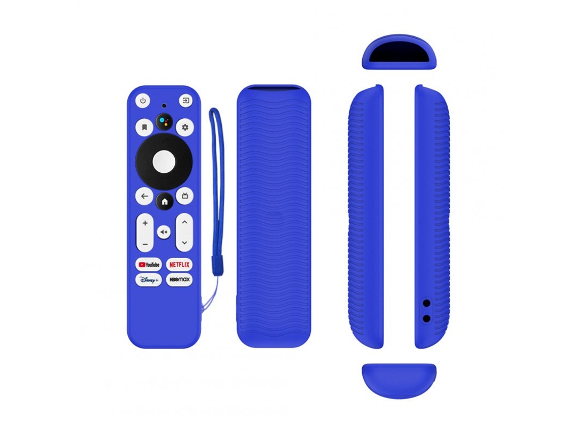 Capa Protetora para Controle Remoto para Android Tv 4K Uhd Streaming Devic Blue
