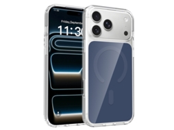 Capa Para Iphone 17 Pro Max Híbrido Anti-choque Robusta Magnético Azul Czhhmart