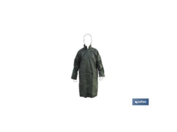Abrigo de lluvia verde poliester/pvc talla-l