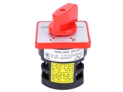 Interruptor Seletor de Câmbio, 380v, 20a, 4kw, 3 Posições, para Gerador