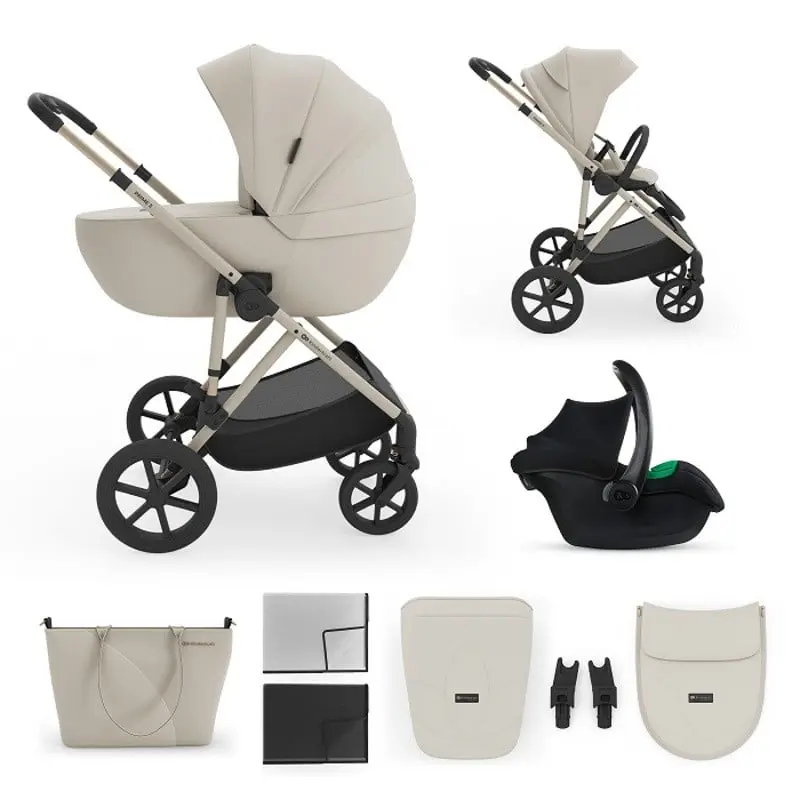 Carrinho Bebé Multif 3em1 Kinderkraft Prime3 Bege