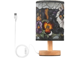 Abajur De Cabeceira Em Formato Gato Dormindo Com Porta Usb, Sem Necessidade De Lâmpada, Luz Led Quente Para Quarto, Sala
