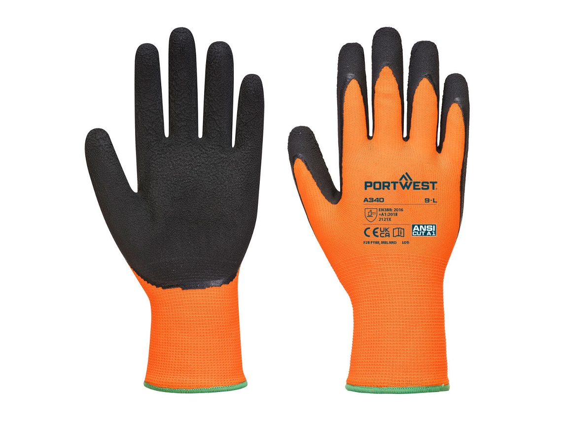 Luva Grip De Alta Visibilidade - Látex Amarelo / Xl