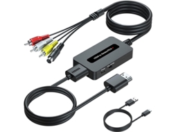 1080p Hdmi Para S Video Rca Av Composto Adaptador Conversor Compatível Wii, Ps3, Xbox, Vhs/vcr, Dvd, Stb Pal/ntsc, Plug Play Yizhood
