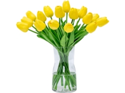 20 Unidades de Tulipas Artificiais de Látex com Toque Realista. AQUAFORGE