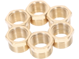 Conjunto De 6 Adaptadores Latão Para Conectores Redutores,