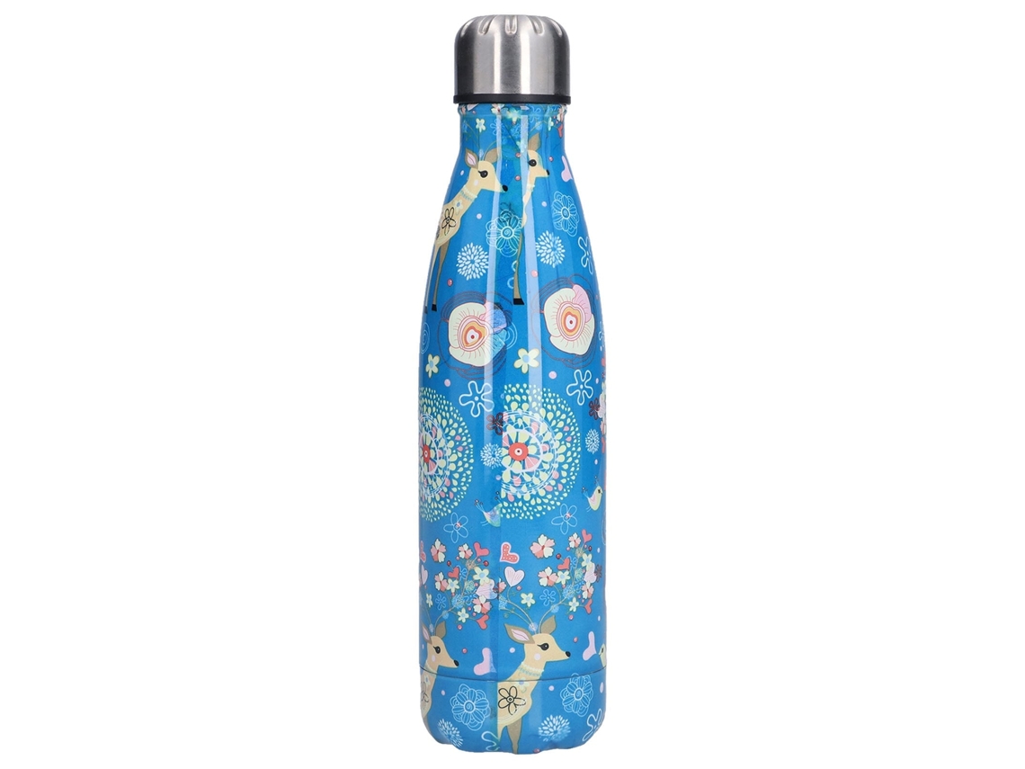 Garrafa Isolada LAXISCREED Aço Inox 500ml Azul