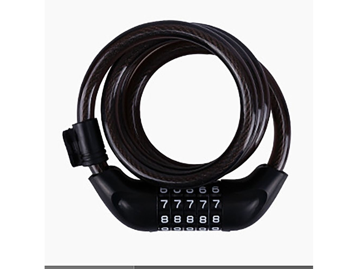 Lurelia Cadeado Bicicleta, Código, Chave, Portátil, Cores Preto/azul/verde, 331,5g, 1,1cm