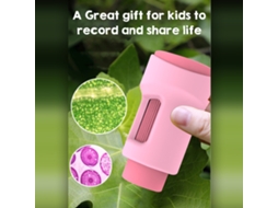Microscópio e Telescópio Infantil com Luz LED e Tela IPS