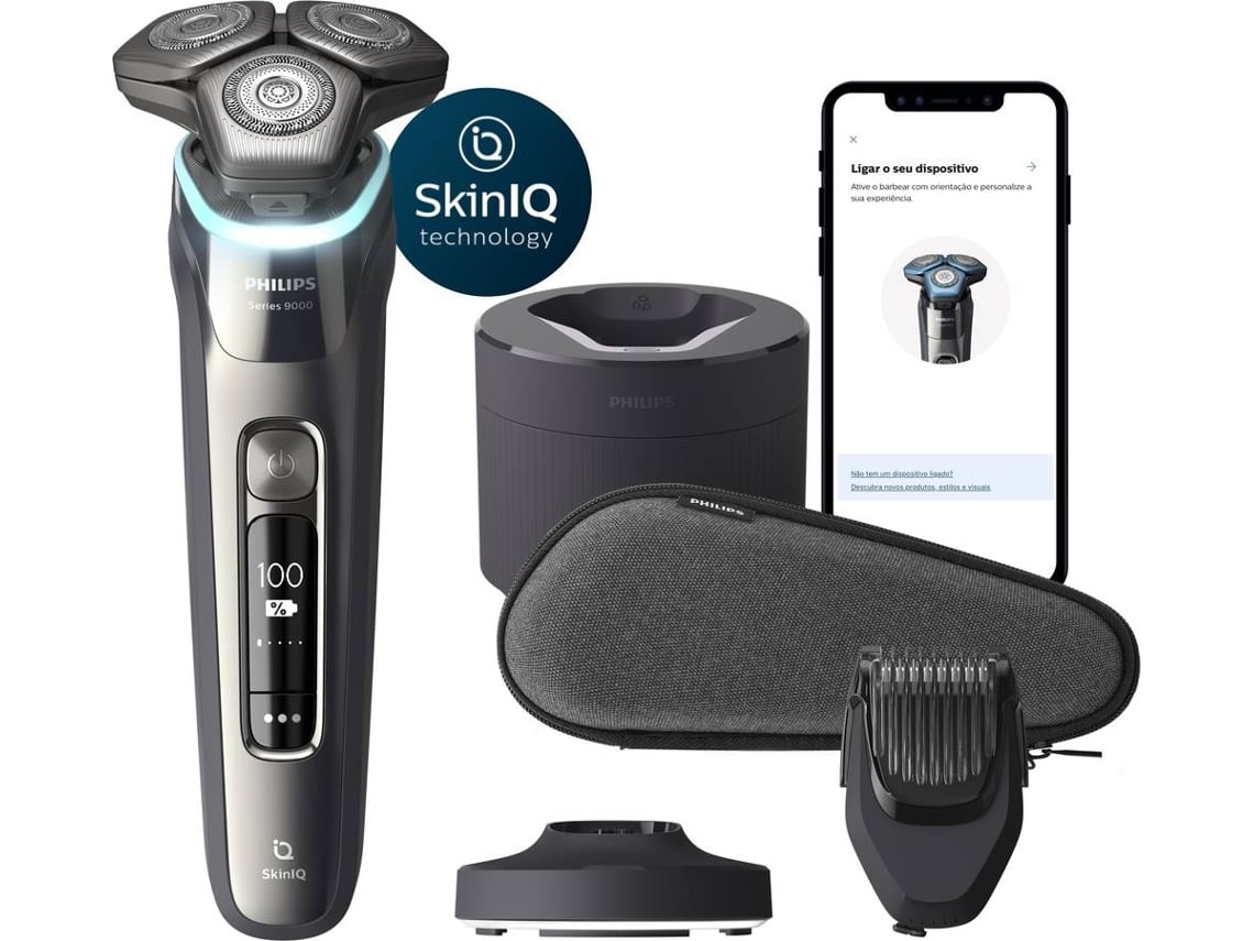 Máquina de Barbear PHILIPS S9000 - S9987/59 (Autonomia 60 min - Bateria)