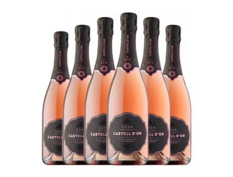 Espumante rosé CASTELL D'OR Rosado Trepat Brut Cava (0.75 L - 6 Unidades)