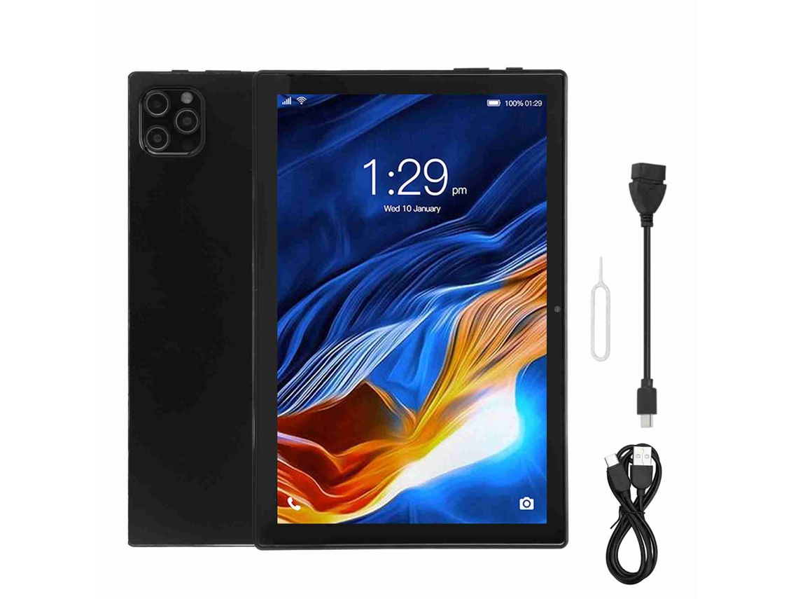 Tablet (wifi De Banda Dupla, Com Chamadas) Tela De 10.1 Polegadas Android 12.0 Rede 4g 6gb+128gb Preto
