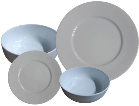 Serviço de Jantar  Embassy White (19 Peças - Porcelana - Branco)