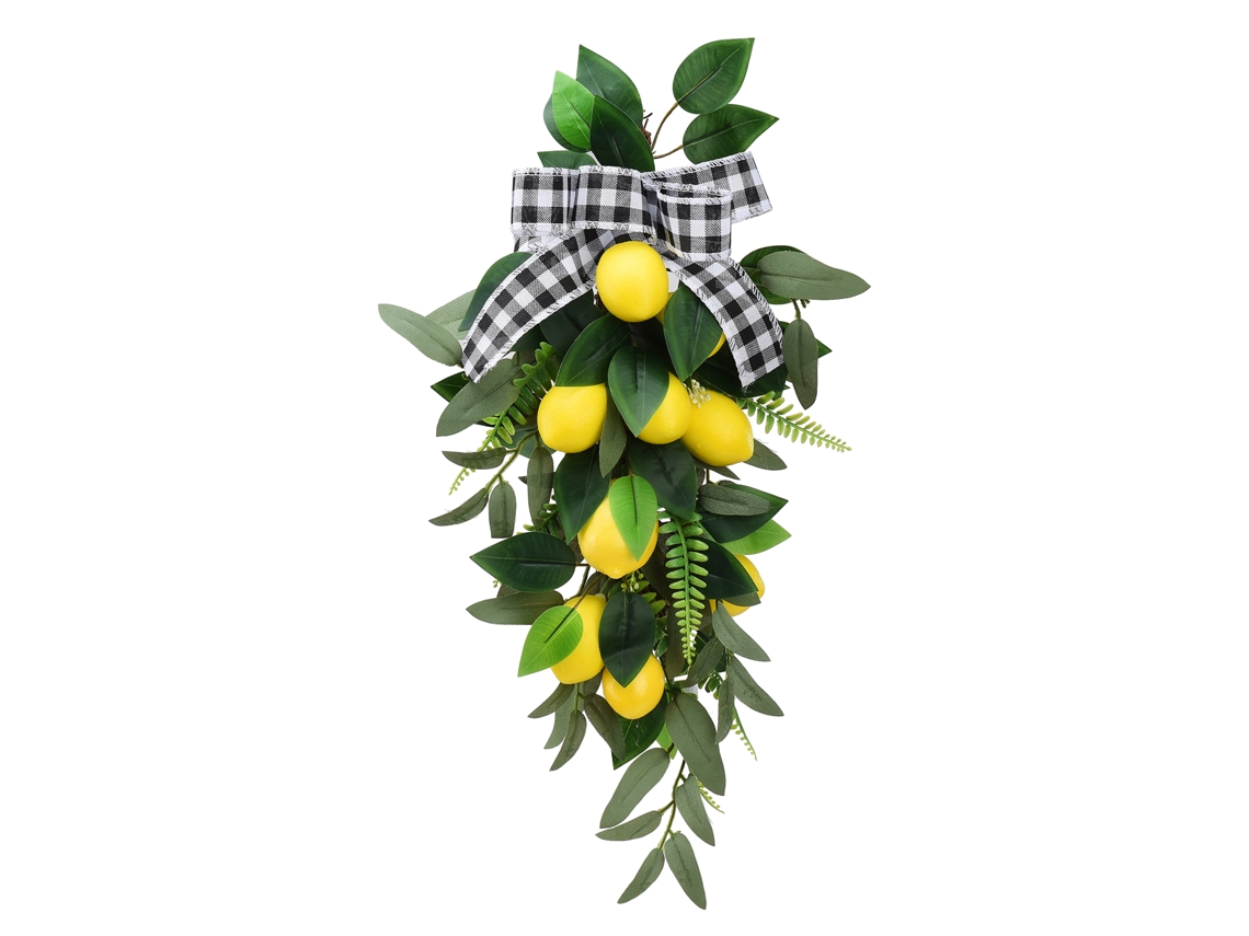 Laxiscreed Árvore De Parede De 60cm Com Ramos De Limão E Folhas De Salgueiro Para Decoração De Sala