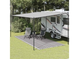 Vidaxl Tapete De Campismo Para Tenda 250x600 Cm Antracite E Branco