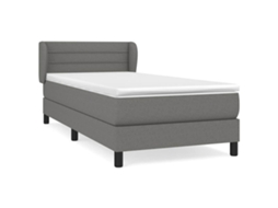 Box Spring Bed, Box Spring Beds Vidaxl Cinzeto Tecido (100 X 200 Cm)