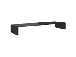 Tv Stand, Tv Stands Vidaxl Preto Vidro (100 X 30 X 13 Cm)