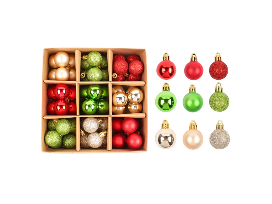 Bola Decorativa de Natal, Pendurada, Electroplateada LAXISCREED