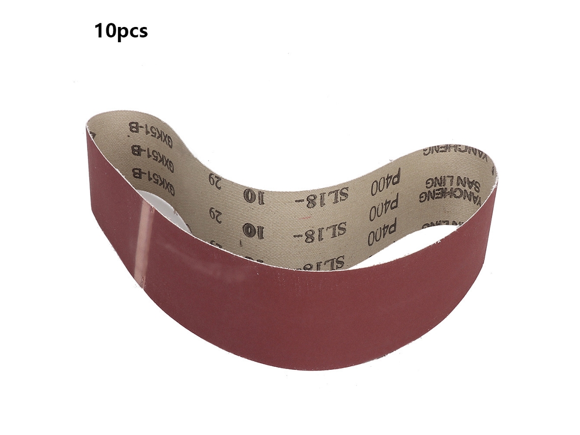 10pcs Cinta De Lijado De Óxido De Aluminio 27x2 Pulgadas 686x50mm 400 Para Lijadora Polisher Herramientas Hardware