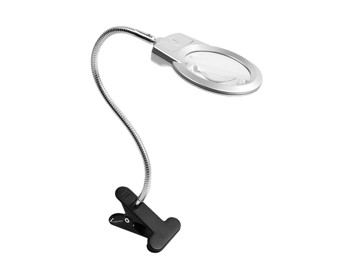 Lampa De Lupa Com Mãos Livres Laxiscreed, Clip Ajustável E Iluminação Led Potente Para Precisão