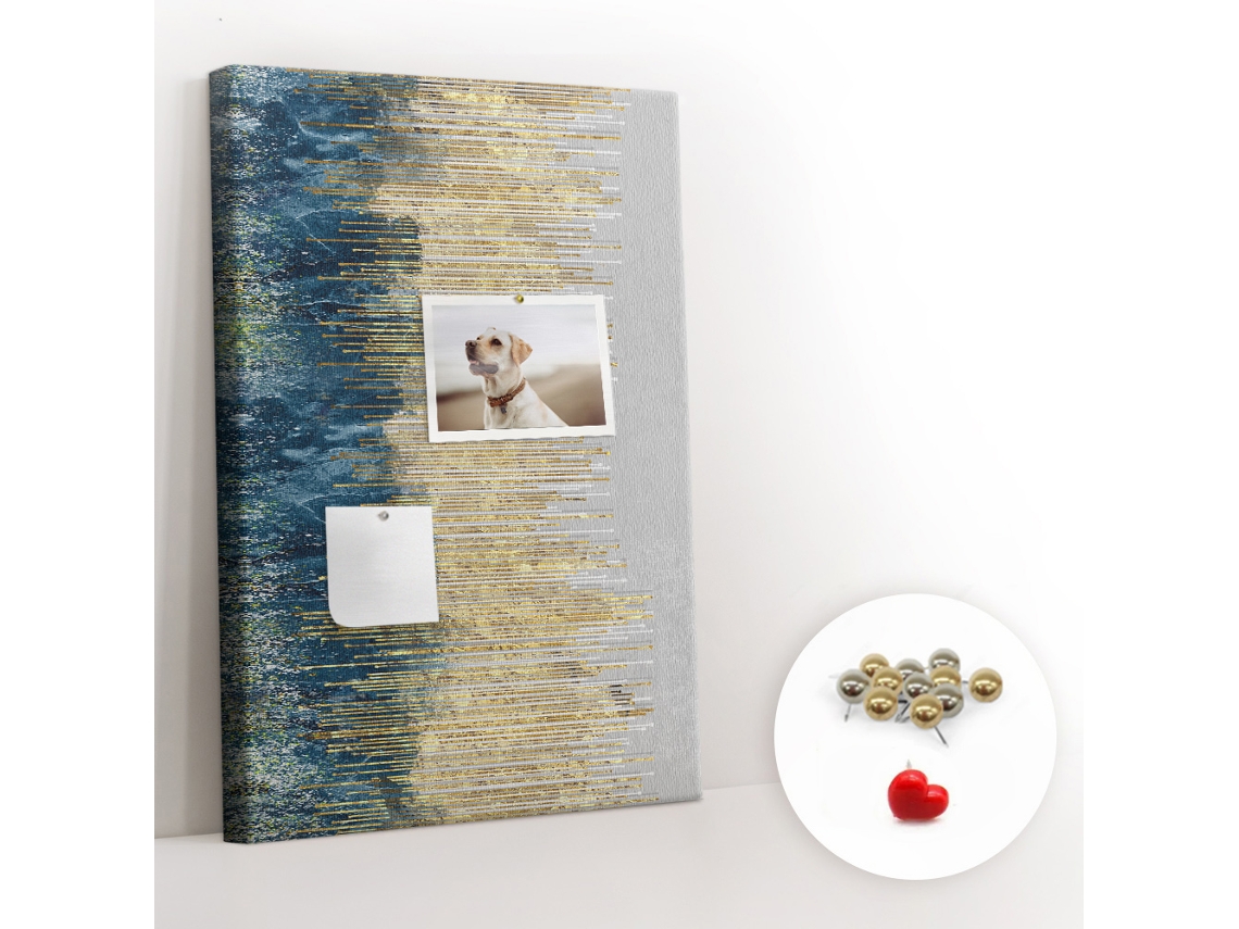 Quadro De Cortiça Com Impressão Padrão Decorativo Para O Quarto Das Crianças Espelharte (40x60 Cm)