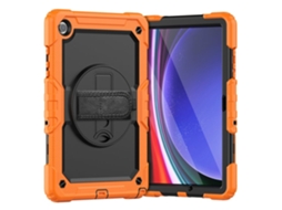 Capa Para Tablet Lurelia, Para Samsung Galaxy Tab S9 X710/x716b 2023 De Silicone Com Cor Laranja, Proteção Antiquedas