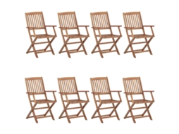 Folding Chair, Folding Chairs Vidaxl Marrom Madeira (n/a)