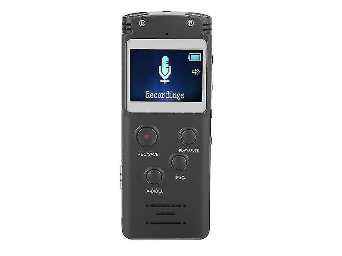 Gravador De Áudio Digital Com Função Mp3 Para Palestras, Conferências, Entrevistas 8gb Yizhood (preto)