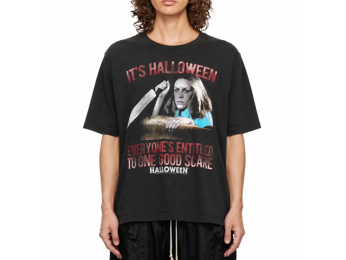 Rockinstone Halloween Goodscare Black Adult T-shirt Size:s