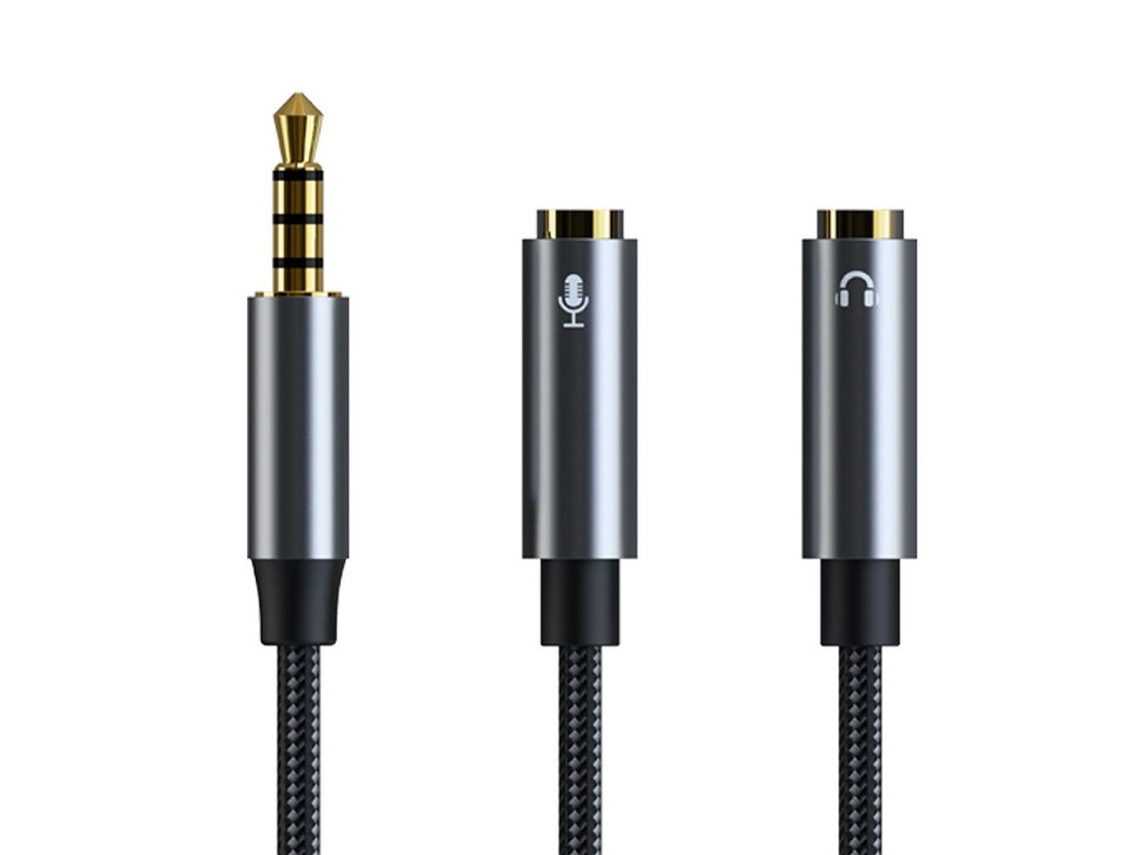 Cabo adaptador de áudio Infinix Zero 30 5G, USB C para mini jack 3,5 mm, 100 cm AQUAFORGE