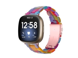 Lurelia Pulseira, Compatível Com Fitbit Versa 3/ Sense Rainbow, Acabamento Moderno