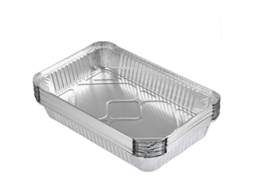 2026 bandejas de Alumínio para Churrasco, Assar, Congelar e Armazenar 31x21x5cm 25 Unidades