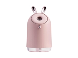 Umidificador Fofo com Orelhas de Coelho e Iluminação Ambiente, 25 Cl Rosa BRILVIBERA