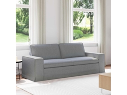 Vidaxl Sofá Cinzento-claro 222 X 80 X 82 Cm Tecido
