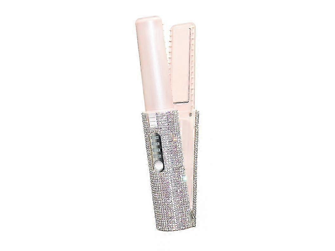 Escova Alisadora De Cabelo Elétrica 2 Em 1 Com Usb Nostalgia88