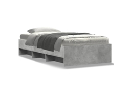 Bed Frame, Bed Frames Vidaxl Cinzeto Madeira Processada (90 X 200 Cm)